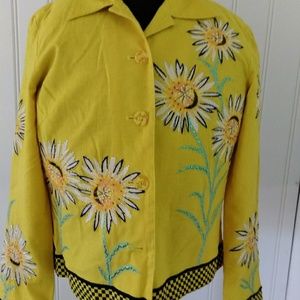 Nouveaux cotton linen jacket.